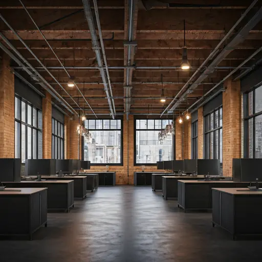 Commercial electrical infrastructure in modern office