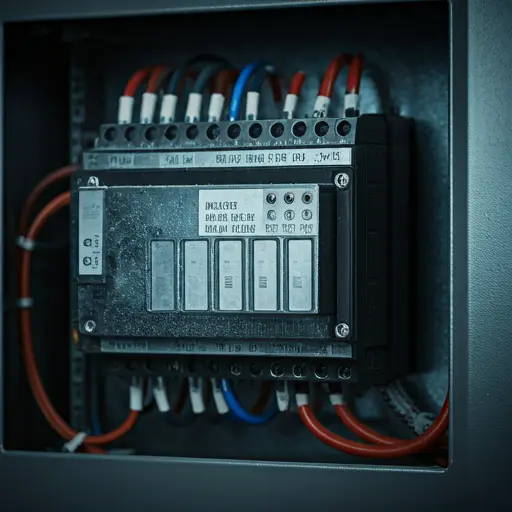 Heavy-duty electrical panel being installed